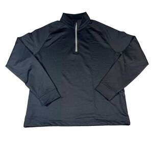 Dunning Golf Men’s S Navy 1/4 Zip Mock Neck Long Sleeve Golf Pullover